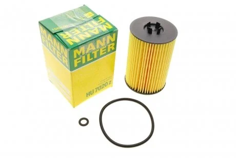 Фільтр масляний Audi/Seat/Skoda/VW 1.2/1.6D/2.0D 08- MANN HU 7020 Z