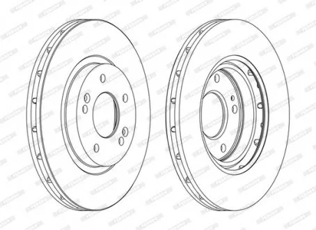 Гальмівний диск FE FERODO DDF1292C