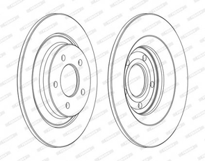 Тормозной диск FERODO DDF1547C