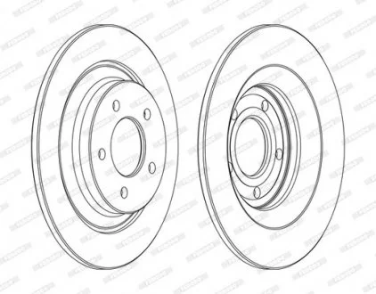 Тормозной диск FERODO DDF1547C