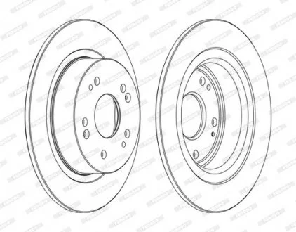 Гальмівний диск FERODO DDF1776C