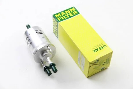 Фільтр паливний Seat Ibiza 1.2-2.0 02-09/Skoda Fabia 1.0-2.0 99-08/VW Polo 1.2-2.0 02-12 MANN WK 69/1