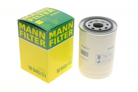 Фильтр гидравлической системы привода рабочего оборудования MANN W 940/51 (фото 1)