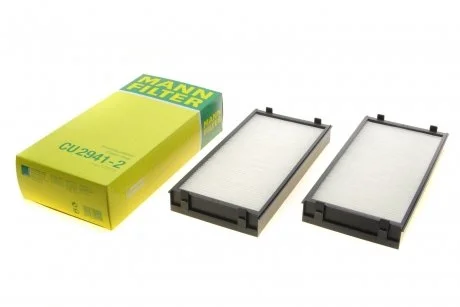 Фільтр салону BMW X5 (E70/F15/F85) 06-18/ X6 (E71/E72/F16/F86) 08-19 (к-кт 2 шт.) MANN CU 2941-2