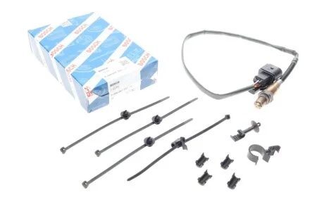 Лямбда-зонд (кількість дротів 5, 750мм) AUDI A3, A4 B6, A4 B7, A8 D2, ALLROAD C5, TT SEAT ALHAMBRA, AROSA, CORDOBA, CORDOBA VARIO, IBIZA II, IBIZA III, INCA, LEON 1.0-6.0 09.93-09.10 0 258 007 353 BOSCH 0258007353