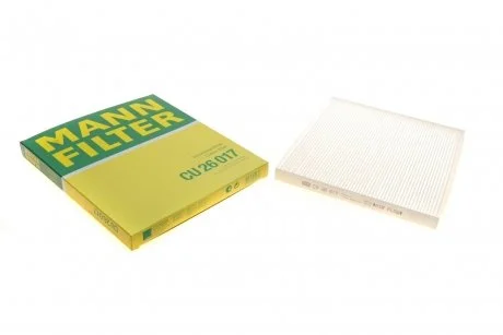 Фільтр салону Hyundai Santa Fe/Grandeur 12-/Sonata 09-15/Kia Optima 10- MANN CU 26 017