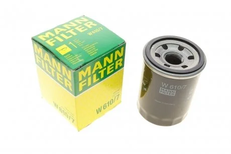 Фільтр масляний Hyundai i10 1.1/1.2 08-/i20 1.2 09-/Atos 1.1 03-15 MANN W 610/7