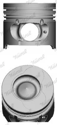Поршень в комплекті на 1 циліндр, STD NURAL 87-123400-10 (фото 1)