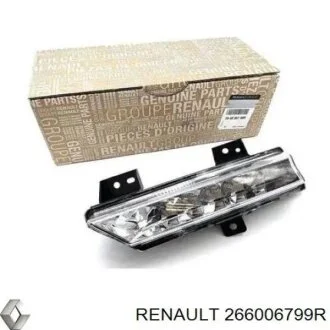 Фонарь дневного света прав Renault Megane III, Fluence 2008- Renault с 2014 г. RENAULT 266006799R