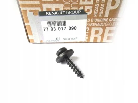 Саморіз кріплення бампера/захисту/підкрилку RENAULT 7703017090