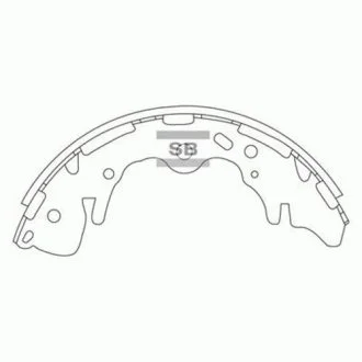 Гальмівні колодки SANGSIN Hi-Q (SANGSIN) SA130