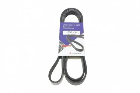 Ремінь генератора (поліклиновий) 1830 K 6 HUTCHINSON 1830K6