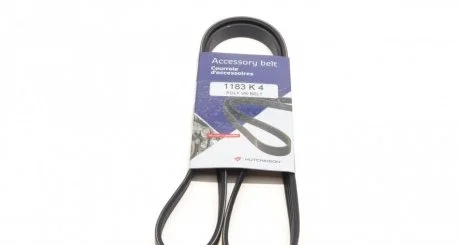 Ремінь генератора Renault Rapid 1.4i 91-98 (4PK1183) HUTCHINSON 1183K4