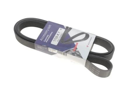 Ремінь генератора Renault Megane II 2.0 dCi 05-09 (7PK1705) HUTCHINSON 1705K7