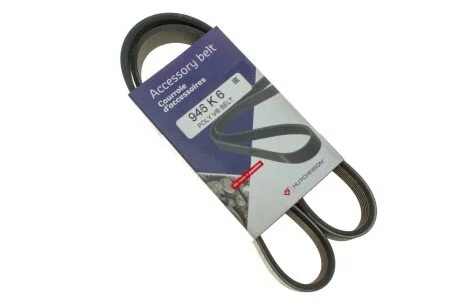 Ремінь генератора 6PK948 Golf V/Audi A3 2.0TDI 03> (-AC)/Jumper/Ducato 2.8HDI 00 946 K 6 HUTCHINSON 946K6