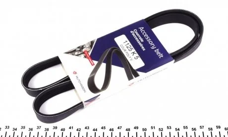 Ремінь генератора Opel Vivaro 2.0 ECOTEC 06- (5PK1125) HUTCHINSON 1125K5