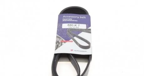 Ремінь генератора Renault Clio 1.2 16V 05- HUTCHINSON 880K7