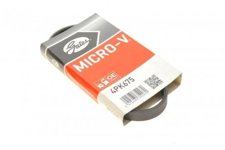 Ремінь генератора Hyundai i10/Fiat Doblo/Punto/Stilo 1.2/1.4 01- Gates 4PK675