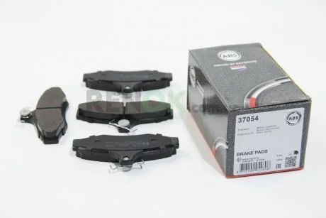 Гальмівнi колодки дискові зад. Chevrolet Lacetti, Leganza, Musso, Nubira// Mitsubishi Magna, Verada// Nissan Bluebird// Ssangyong Korando, Musso 1.6-3.2 03.97- A.B.S. 37054