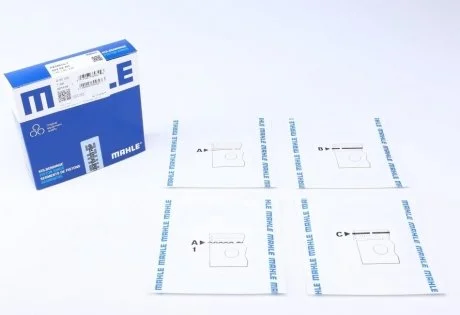Комплект кілець поршневих з 3 шт. MAHLE ORIGINAL MAHLE / KNECHT 022 02 N1