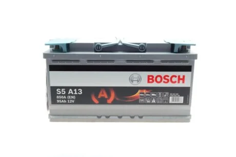 Акумулятор S5 AGM 95Ah, EN 850 правий "+" 353x175x190 (ДхШхВ) с-ма START-STOP BOSCH 0 092 S5A 130
