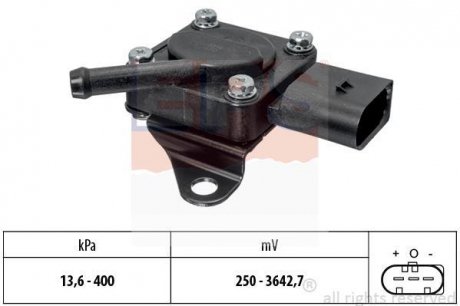 Датчик тиску випускних газів Bmw 1 (E81, E87) 1.6D-2.3D/5 (F10) 2.0D-3.5D/7 (F01,F02)/X5 (E70) EPS 1.993.319