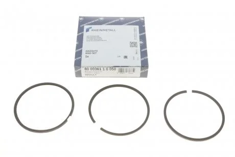 Кільця поршневі Renault Trafic 1.9dCi (80.50mm/+0.5) (2.5-2-3) KOLBENSCHMIDT 800036110050