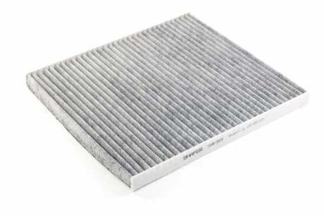 Фільтр салону Huyndai Tucson, Solaris 04-/ Kia Carens, Rio, Sportage 01-, 227x201x17, вугільний SHAFER SAK301