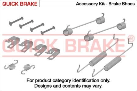 Комплект пружинок колодок стояночного гальма QUICK BRAKE 105-0019 (фото 1)