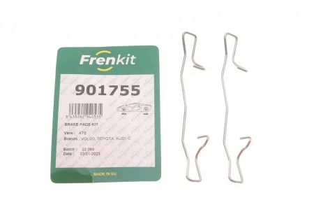 Планка супорта (заднього) прижимна (к-кт) MB C-class (W204)/Renault Laguna II/III 1.6-3.0dCi 01- FRENKIT 901755