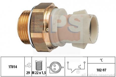 Датчик температури охолоджуючої рідини EPS 1.850.137