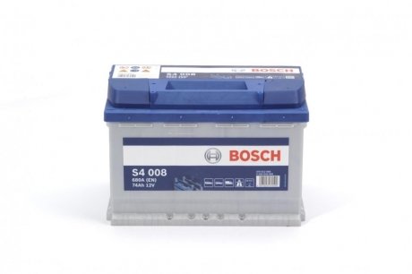Аккумуляторная батарея 74Ah/680A (278x175x190/+R/B13) BOSCH 0 092 S40 080 (фото 1)