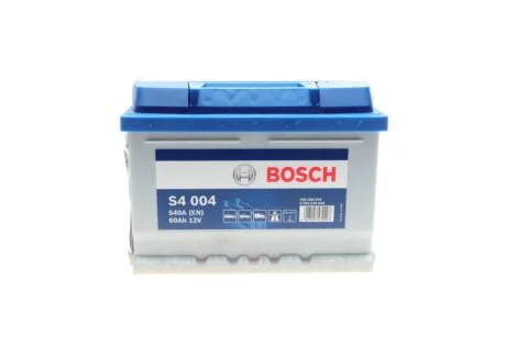Акумулятор S4 Silver (низкий) 60Ah, EN 540 правий "+" 242x175x175 (ДхШхВ) BOSCH 0 092 S40 040