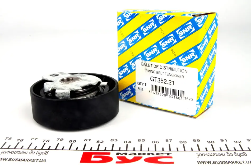 Ролик ГРМ Ford Connect 1.8TDI/DCi 02- (натяжний) (74х23.7) SNR NTN GT352.21 (фото 1)