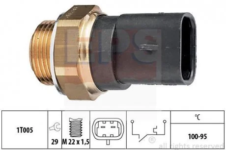Датчик температури охолоджуючої рідини EPS 1.850.117