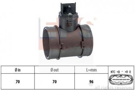 Розходомір повітря Fiat Bravo, Doblo, Punto EPS 1.991.155