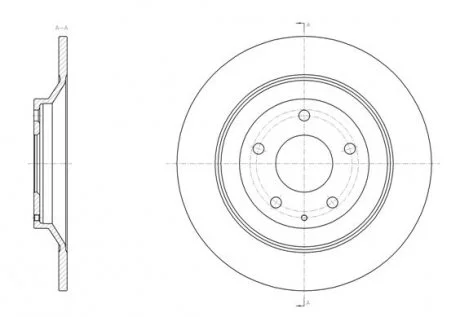 Диск гальмівний задній MAZDA CX5 12.12- REMSA 61518 00