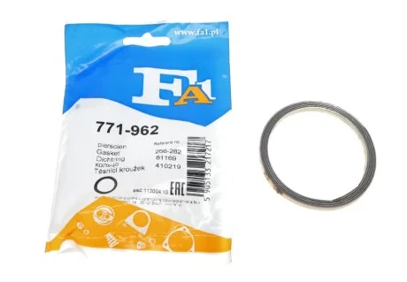 Прокладка труби вихлопної Toyota Land Cruiser 85-09 (62.5x74.1x5.2) (кільце) Fischer Automotive One (FA1) 771-962