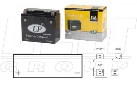 SLA-технология, монтаж в любом положении -12V, 10Ah, д 150, ш 69, в 130, вес 3,5 кг LP BATTERY YT12B-4