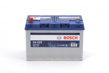 Аккумуляторная батарея 95Ah/830A (306x173x225/+L/B01) Азия BOSCH 0 092 S40 290 (фото 1)