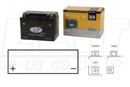 SLA-технология, монтаж в любом положении-12V,11,2Ah,д 150, ш 87, в110, вес 3,9 кг LP BATTERY YTZ14-S