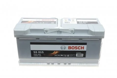 Аккумуляторная батарея 110Ah/920A (393x175x190/+R/B13) S5 BOSCH 0 092 S50 150