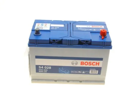Аккумуляторная батарея 95Ah/830A (306x173x225/+R) S4 Азия BOSCH 0 092 S40 280