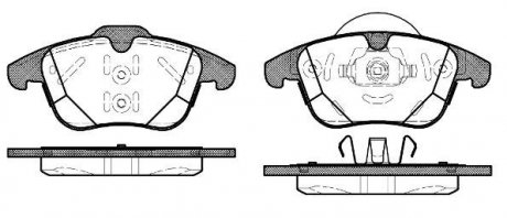 Колодка торм. диск. FORD GALAXY 06-,MONDEO IV 07-,S-MAX 06-;VOLVO S60 10- передн. REMSA 1482.00