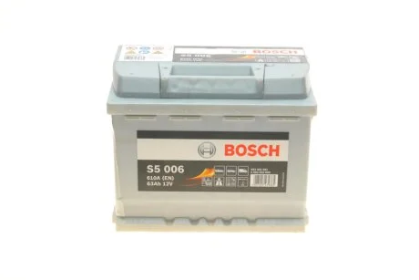 Аккумуляторная батарея 63Ah/610A (242x175x190/+L/B13) BOSCH 0 092 S50 060
