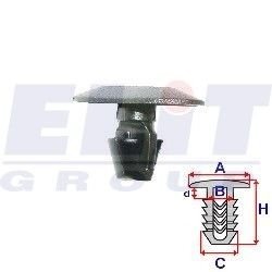 Клипса уплотнителя (к-т:10 шт) размер:A = 16mm/B = 4,5mm/C = 5mm/d = 3mm/H = 11mm ELIT A82031