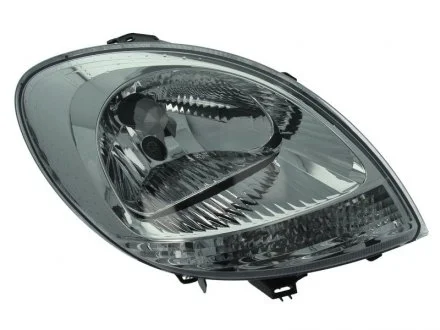 Фара правая H4 с белым поворот., хром.рамка, авто. регул., 5/03- [] DEPO 551-1145R-LDEMC