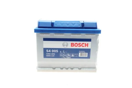 Акумулятор S4 Silver 60Ah, EN 540 правий "+" 242x175x190 (ДхШхВ) BOSCH 0 092 S40 050
