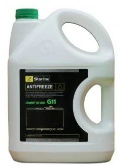 Антифриз / G11 / готовий до використання / -40°С / зелений / 4л. STARLINE S ANTIFREEZE GREEN 4