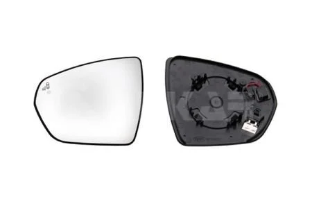 Вкладиш дзеркала лівий, випуклий + обогрів + пок.поворот. 4 PINS, 4 Pins, ALKAR 6 427 882